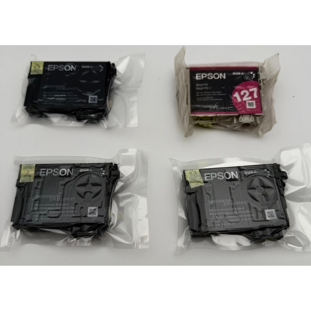 Epson DURABrite Ultra Ink Cartridges Mixed Lot 288 Black Cyan Yellow 127 Magenta